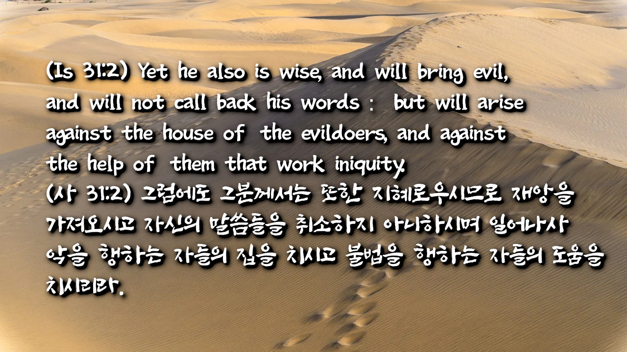 하나님 아닌 것을 의뢰하는 헛됨