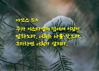 너희는 나를 찾으라