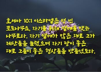 자기를 위해 열매를 맺는 나무
