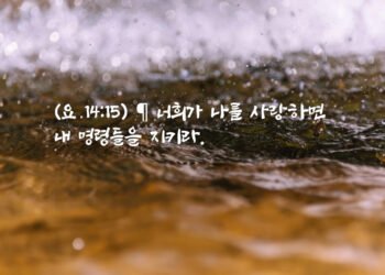 너희가 나를 사랑하면