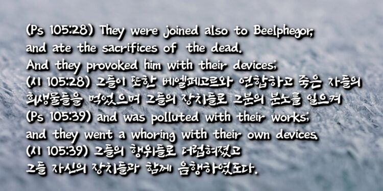 그들 자신의 장치들과 함께 음행