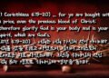 고린도전서 6:20 그리스도의 보배로운 피 삭제됨