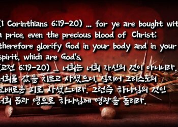 고린도전서 6:20 그리스도의 보배로운 피 삭제됨